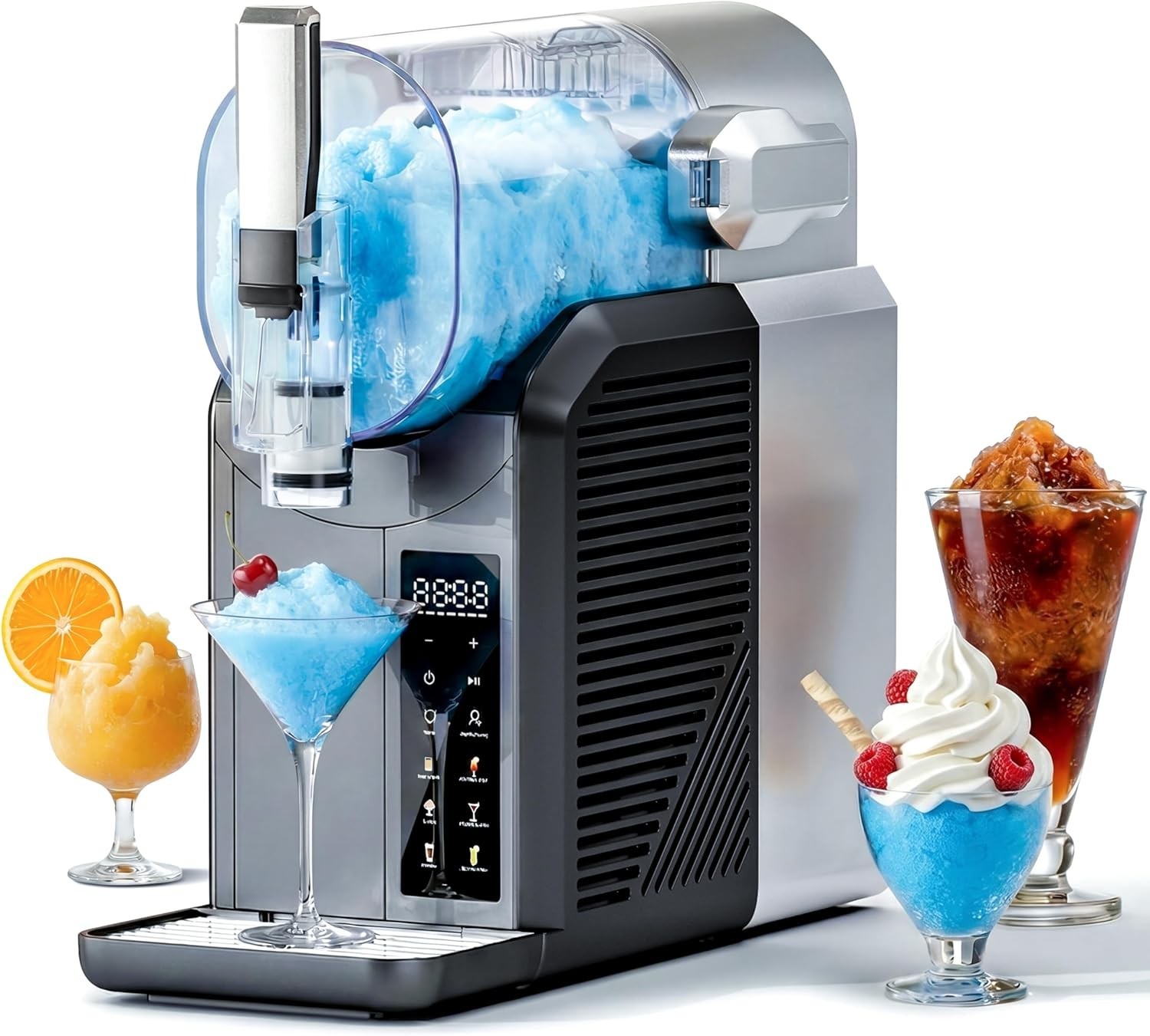 Slushie Machine 2L/68oz Frozen Drink Maker & Margarita Machine W/ 6 Presets &
