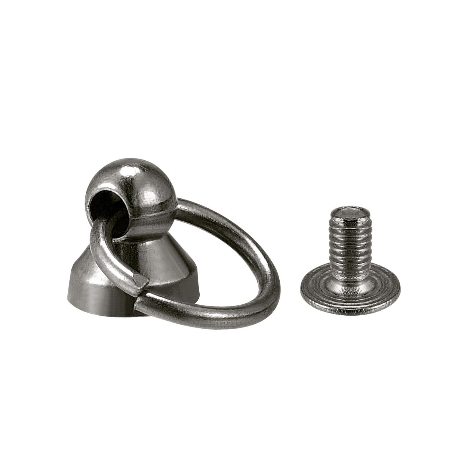 0.43" Toroidal Joint Button Pin Rivets Screw Bow Grey 20 Pcs