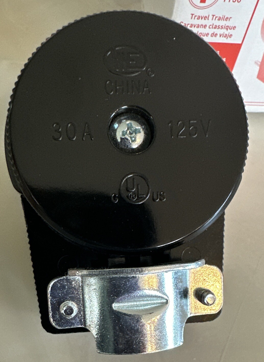 Pass Seymour 30A 125V Travel Trailer Angle Plug Black 83CC4 NEMA TT30 Legrand