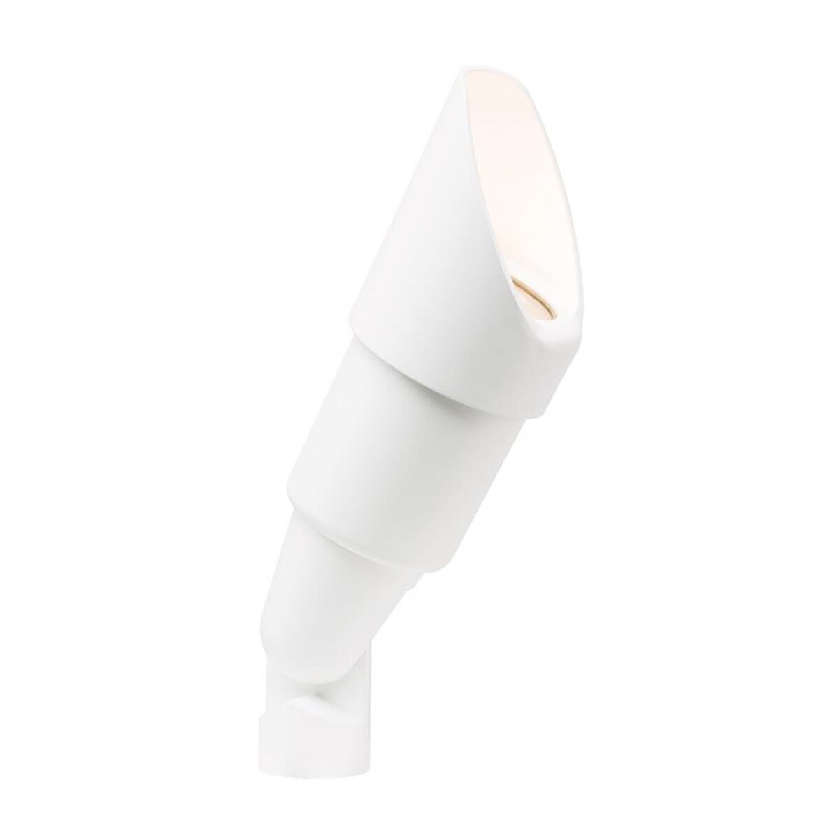 FX RS Up Light Flat White Long Shroud Aluminum Housing No Lamp