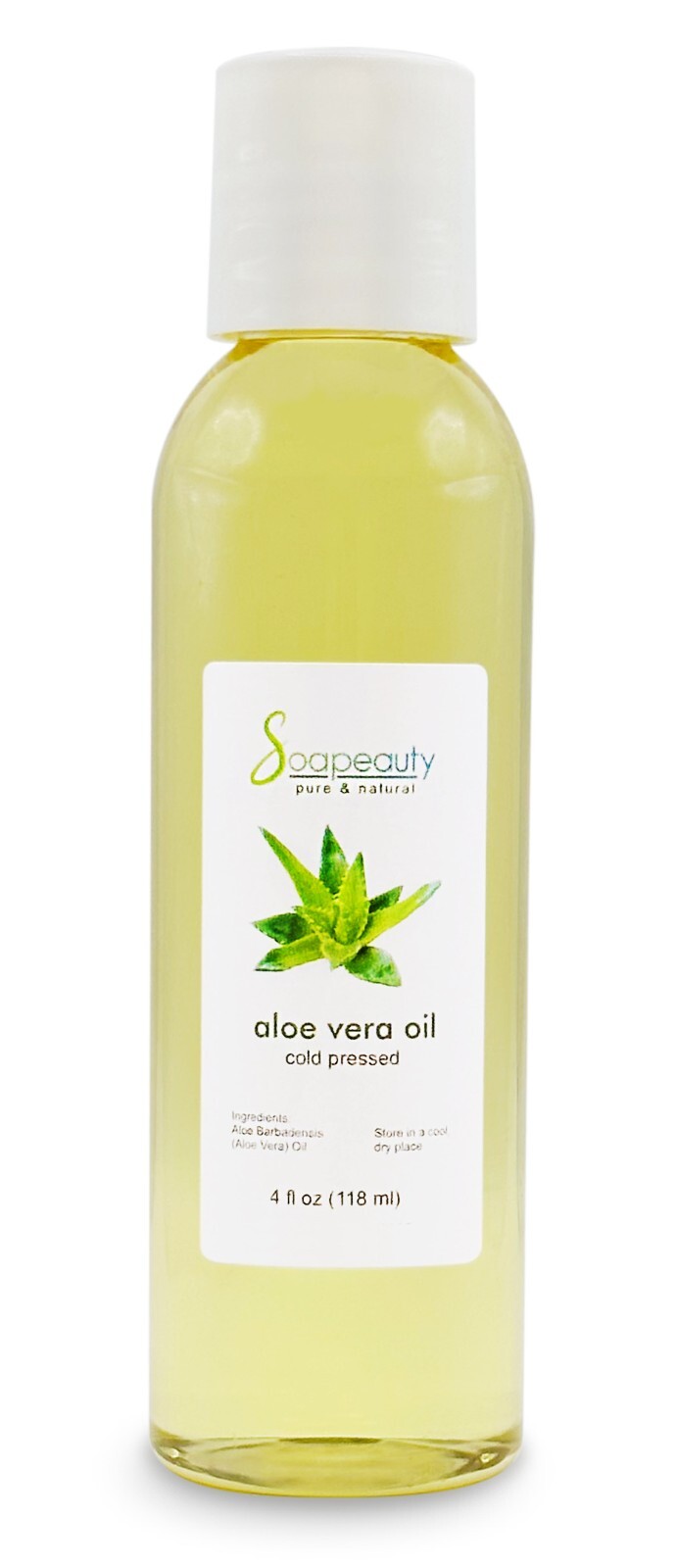 Aloe Vera Oil for Skin & Hair - Moisturizing & Soothing, DIY Cosmetics 4 fl oz