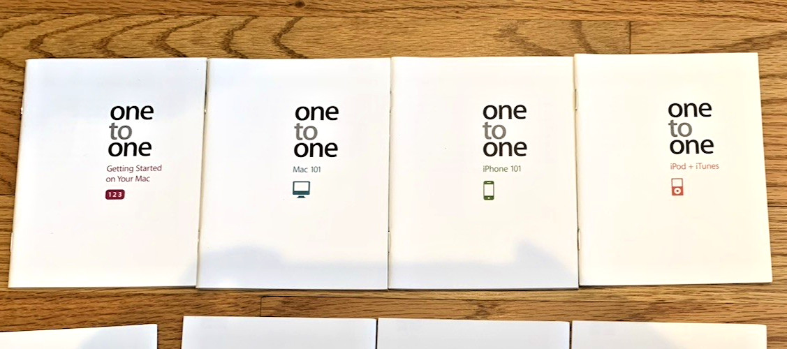 Apple Computer 2008 One to One 11 Training Course Books with Note Book NEW