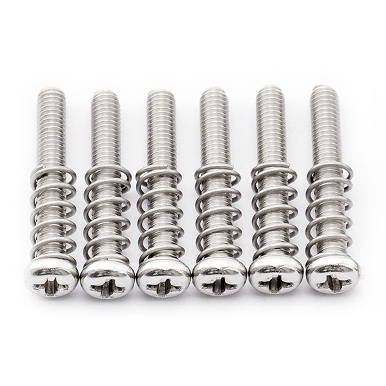 Musiclily Pro 6 Sets Metric M3x20mm Saddle Screws Springs For Guitar Bass Bridge