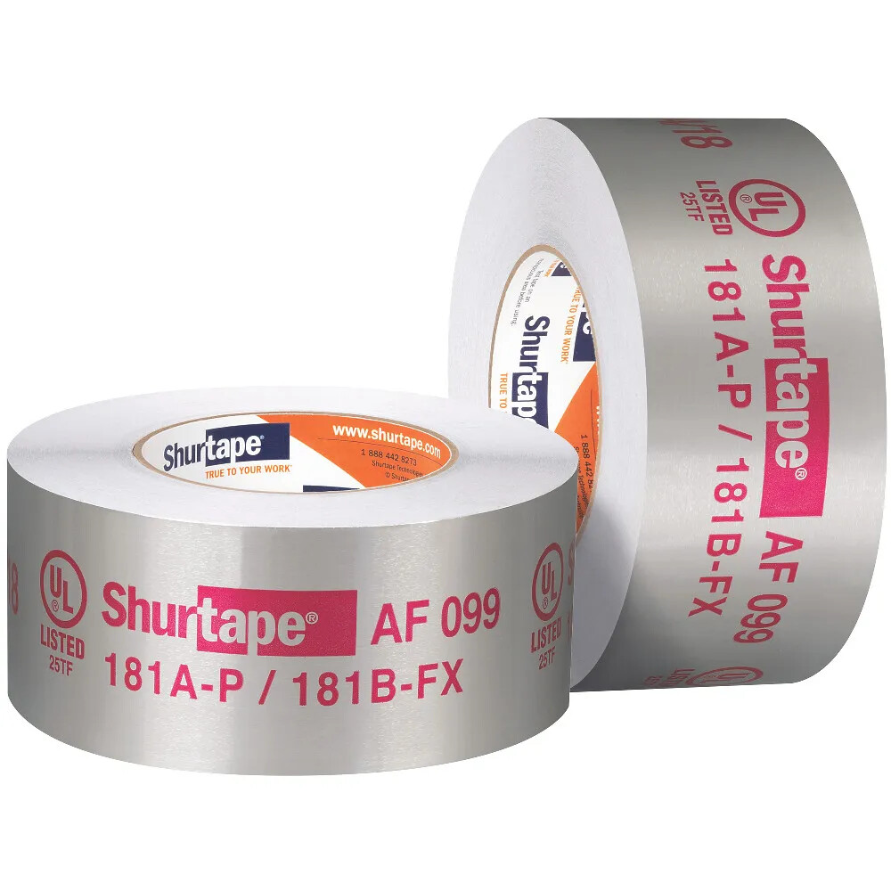 Shurtape Aluminum Foil Tape, 60 Yd L X 72 Mm W, 7.9 Mil Thk