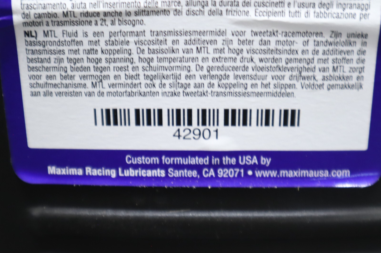 MAXIMA RACING EXTRA LIGHT MTL 75WT 1 LITER 42901