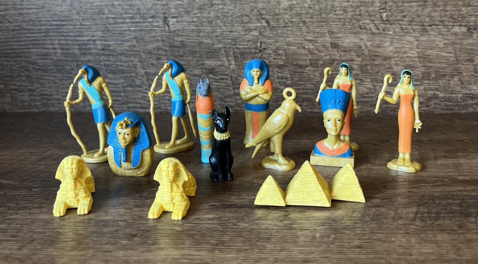 Safari LTD Egyptian Figures THOTH Mummy Case RE Pyramid Sphinx Cake Toppers Toys