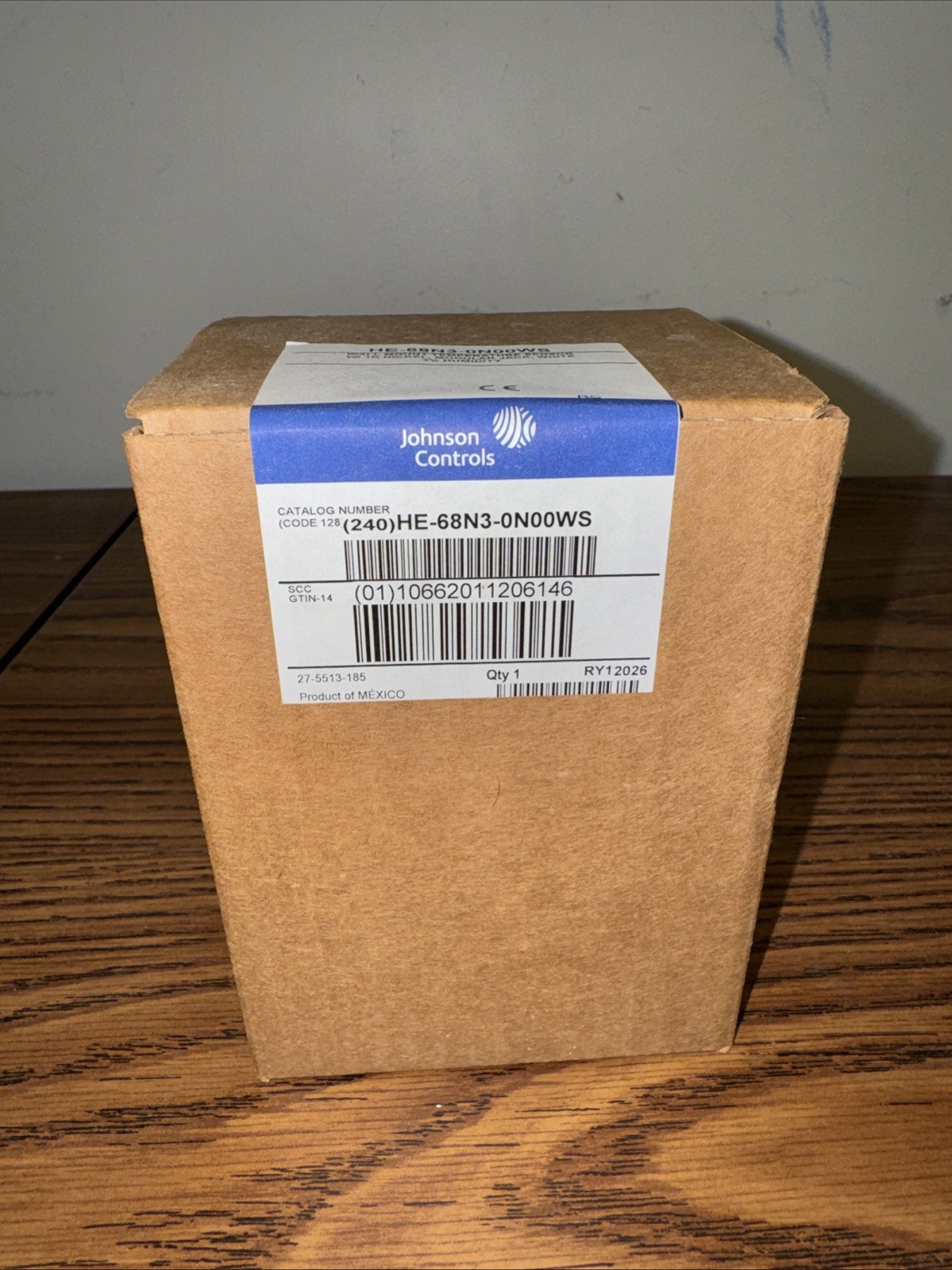 Johnson Controls HE-68N3-0N00WS Wall Mount Humidity and Temp Sensor