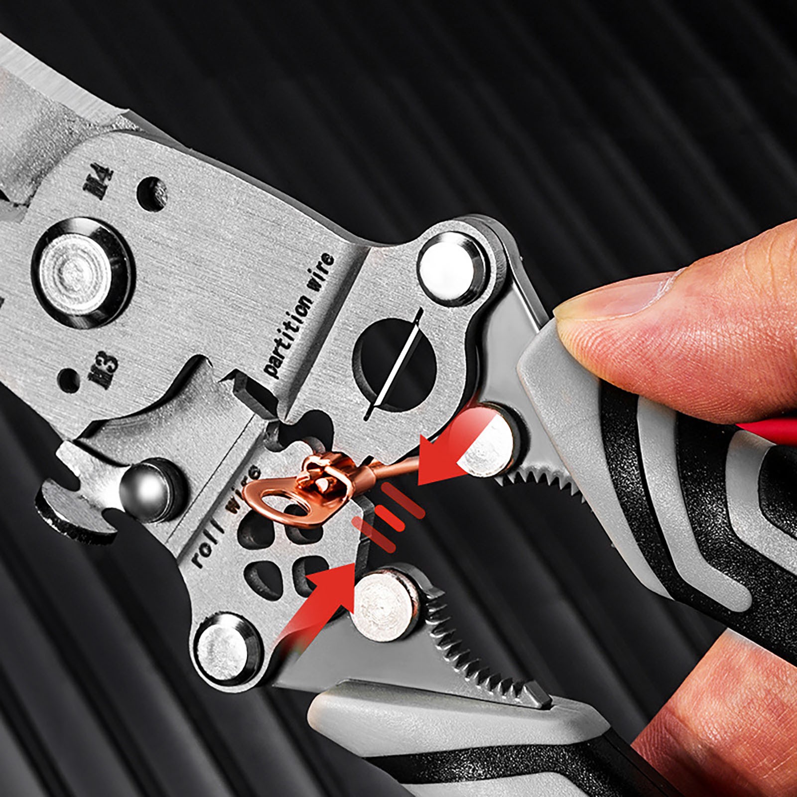 18 in 1 Foldable Wire Stripper Multifunctional Professional Wire Stripper