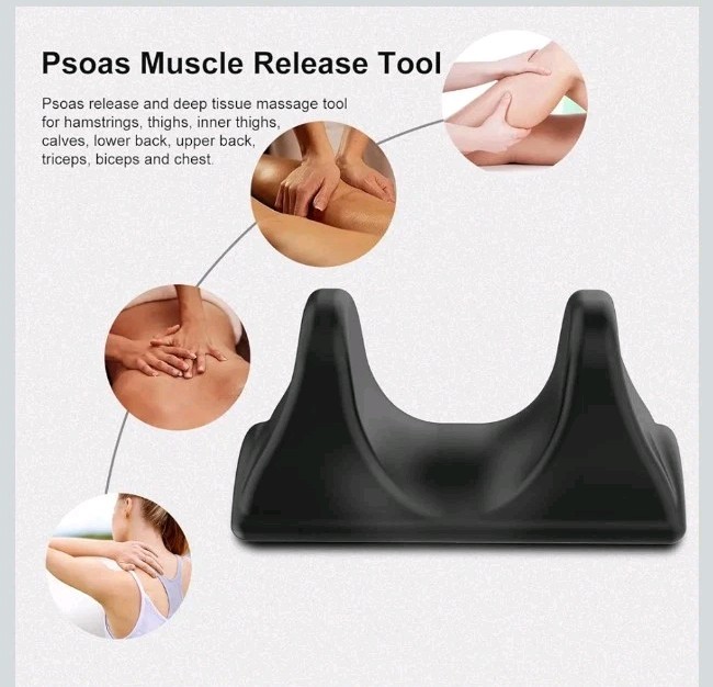 Psoas Muscle Release Tool, Patented Deep Tissue Massage Device for Your Back