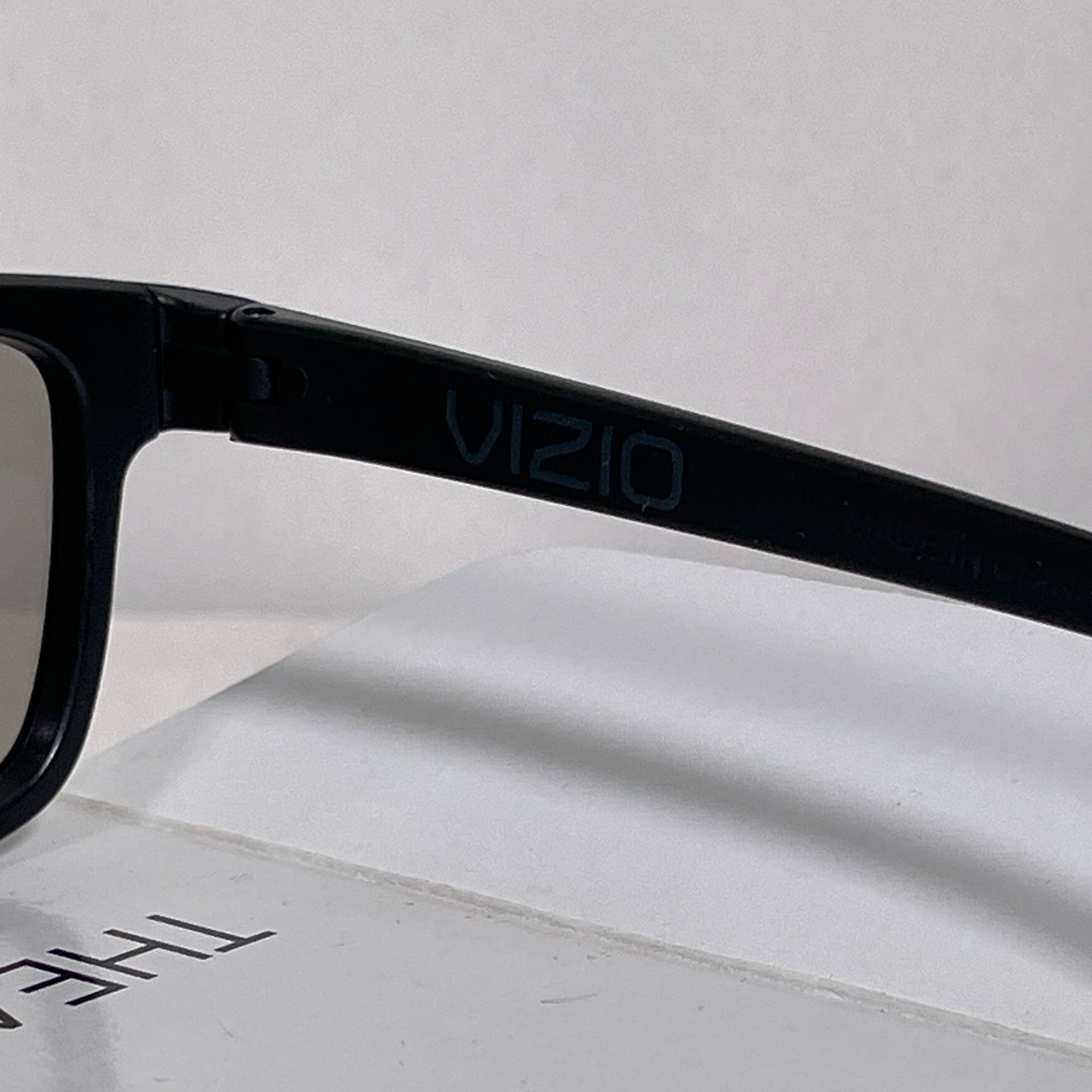 Vizio Theater 3D Glasses Black Passive Circular Polarized Rectangular Frame NEW