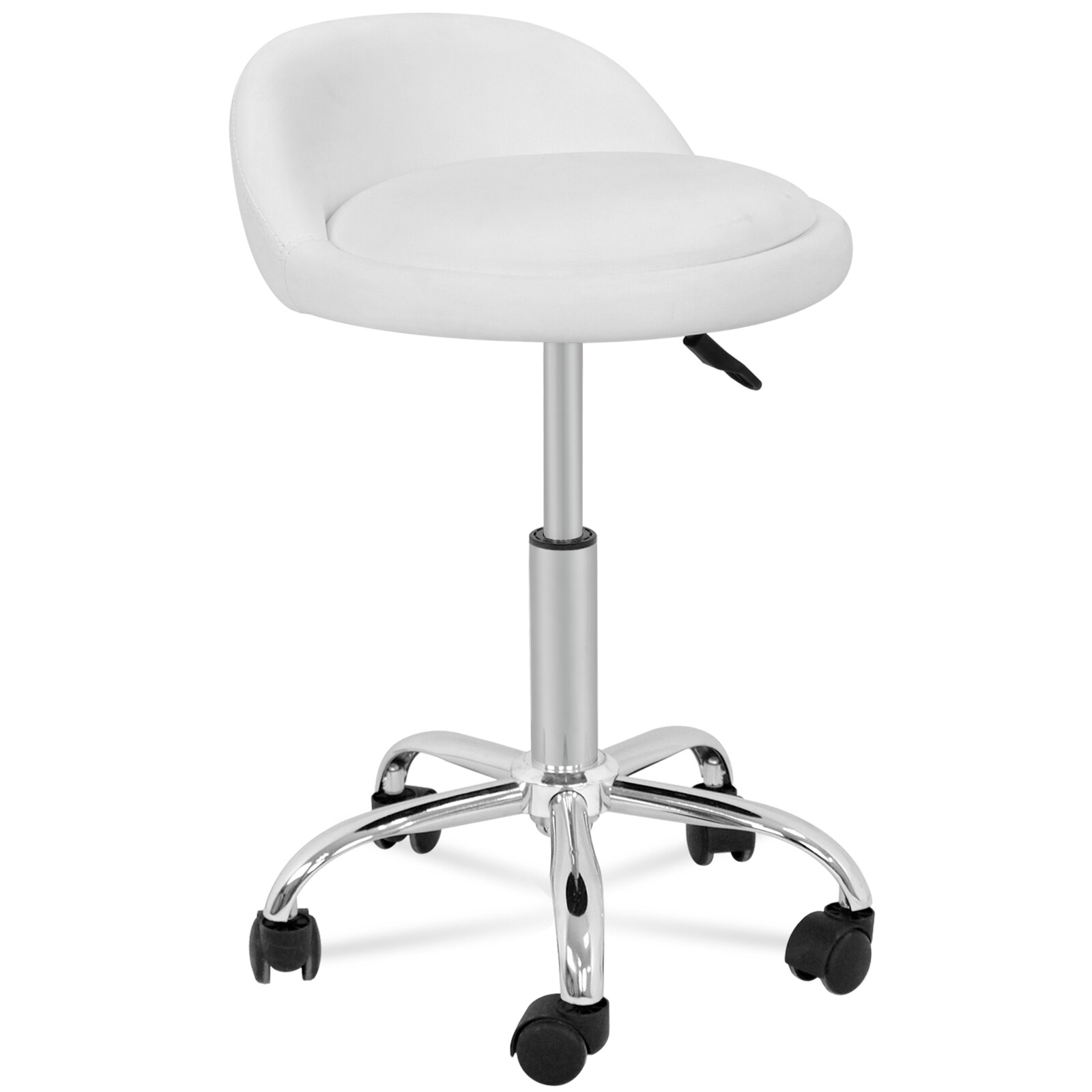 2X Adjustable Height Hydraulic Rolling Swivel Stool Spa Salon Chair w/Back Rest