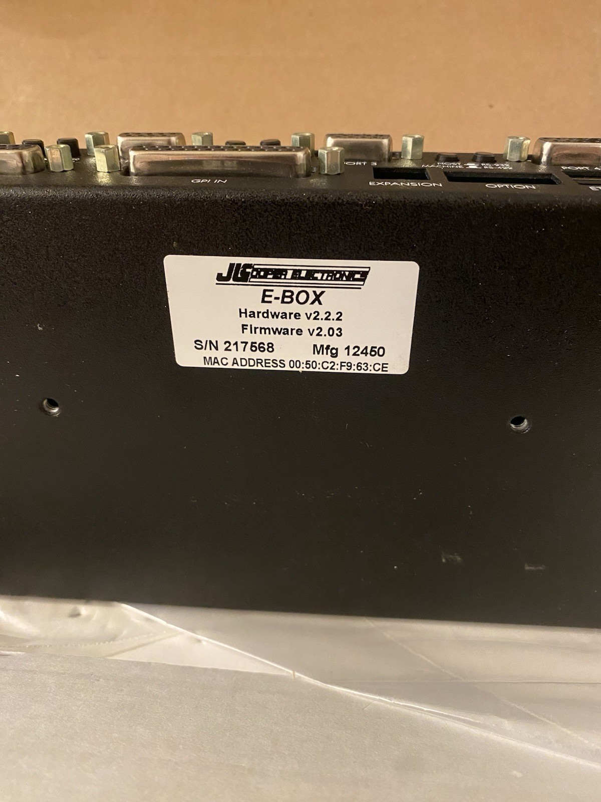 Jl Cooper E-Box Quad RS-232/422 GPI Hardware Interface 10/100 Base-T