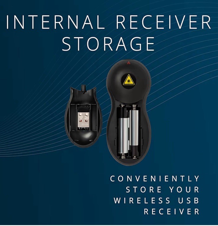 Kensington Wireless Presenter With Red Laser - Nano Receiver Windows/Mac FREE ✈️