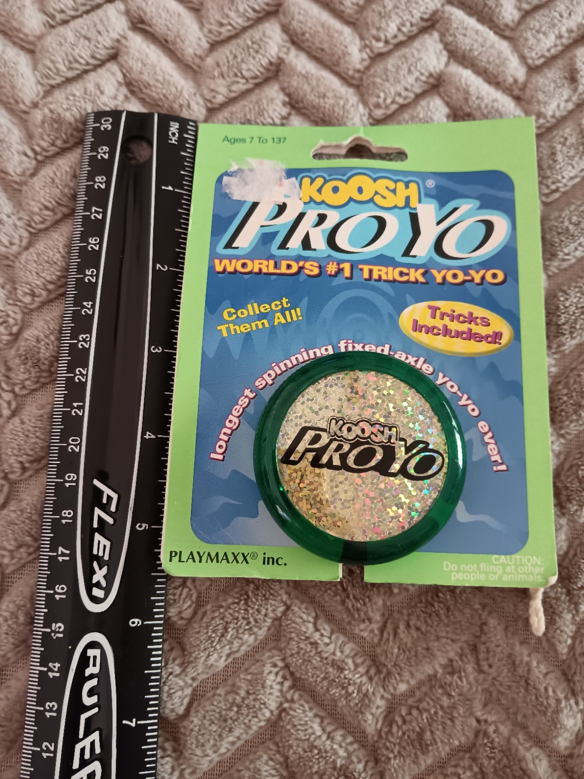 Koosh Vintage 1998 Pro Green Red Silver Yoyo Playmaxx Unopened