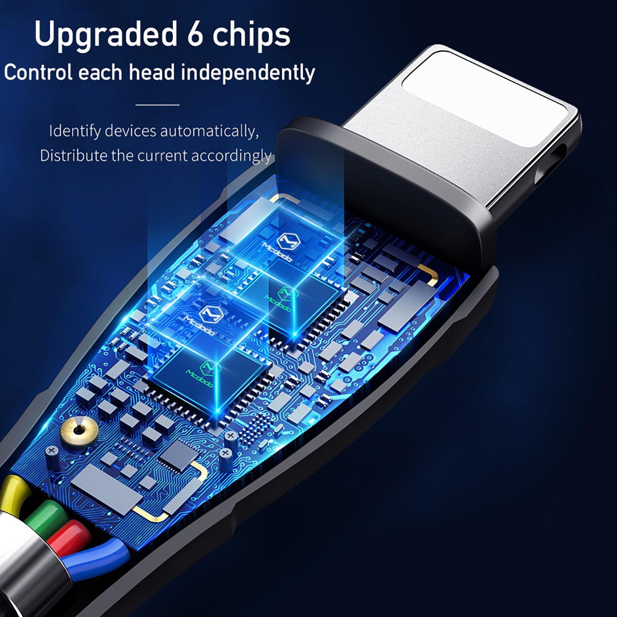 Mcdodo 3 In 1 Nylon Cable iPhone/Micro Usb/Type C Sync Charge For All Devices