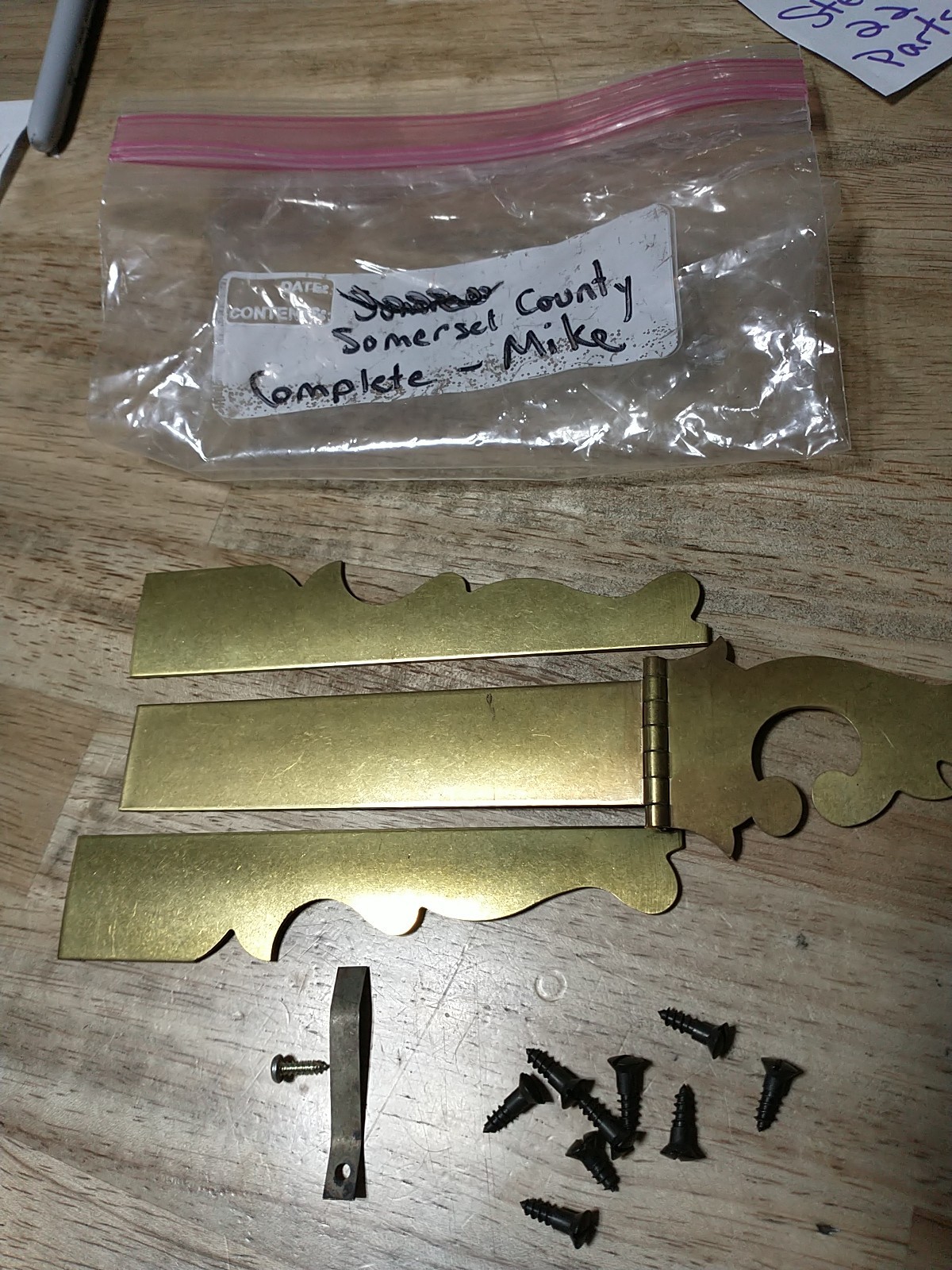 SOMERSET COUNTY COMPLETE PATCH BOX KIT BRASS MUZZLELOADER BLACK POWDER RIFLE mik