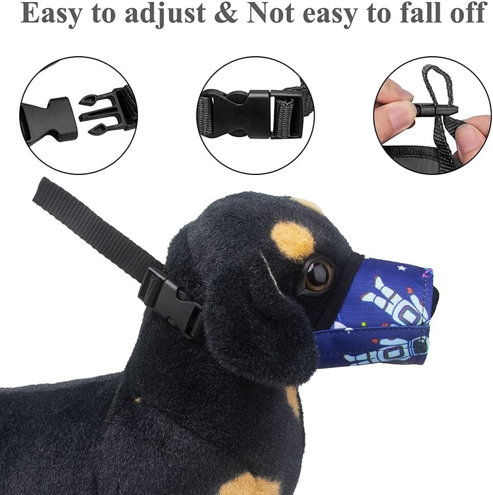 Ultimate Soft Dog Muzzle for Safety: 7-Piece Set for Small, Medium, Large Breeds