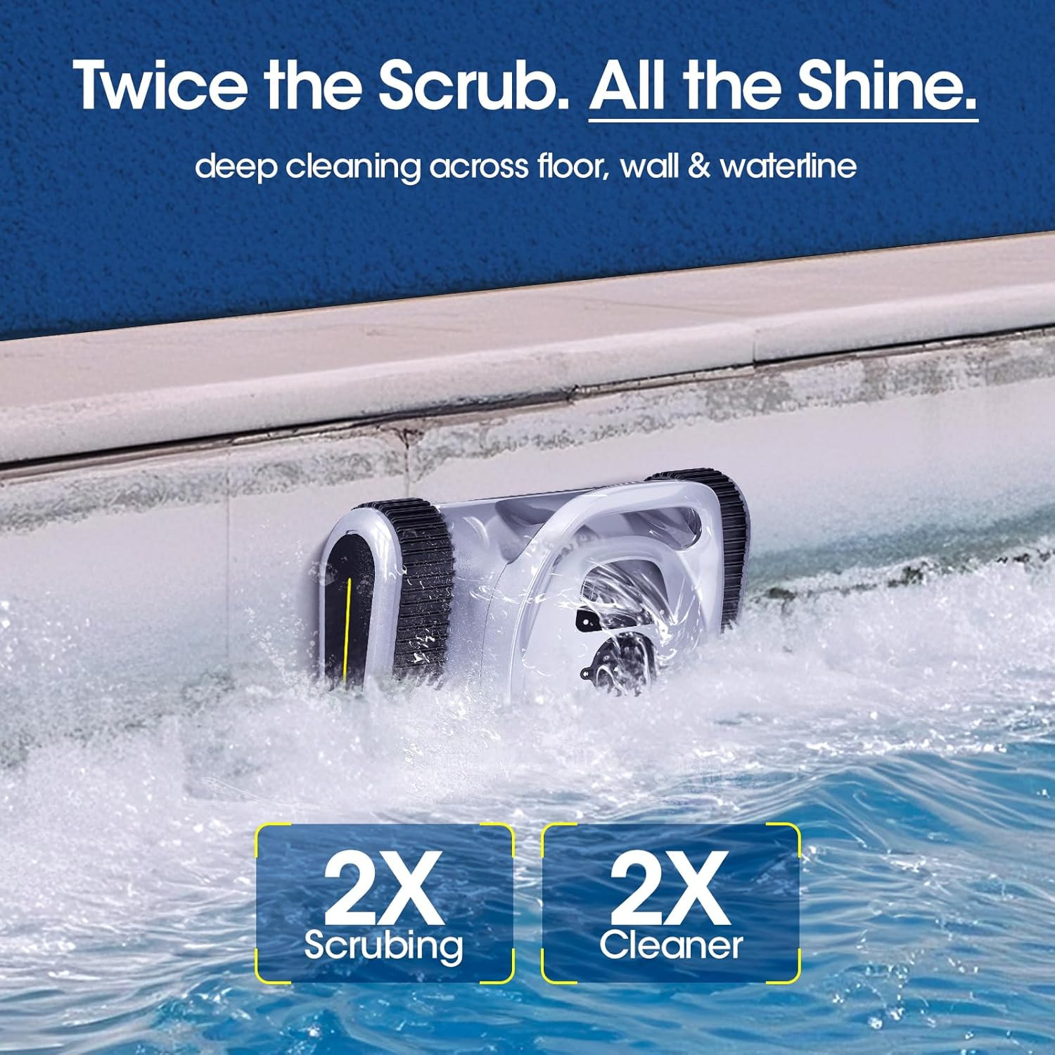 2026 Automatic Pool Cleaner Vacuum Wall Climbing for InGround Pools Self-Parking