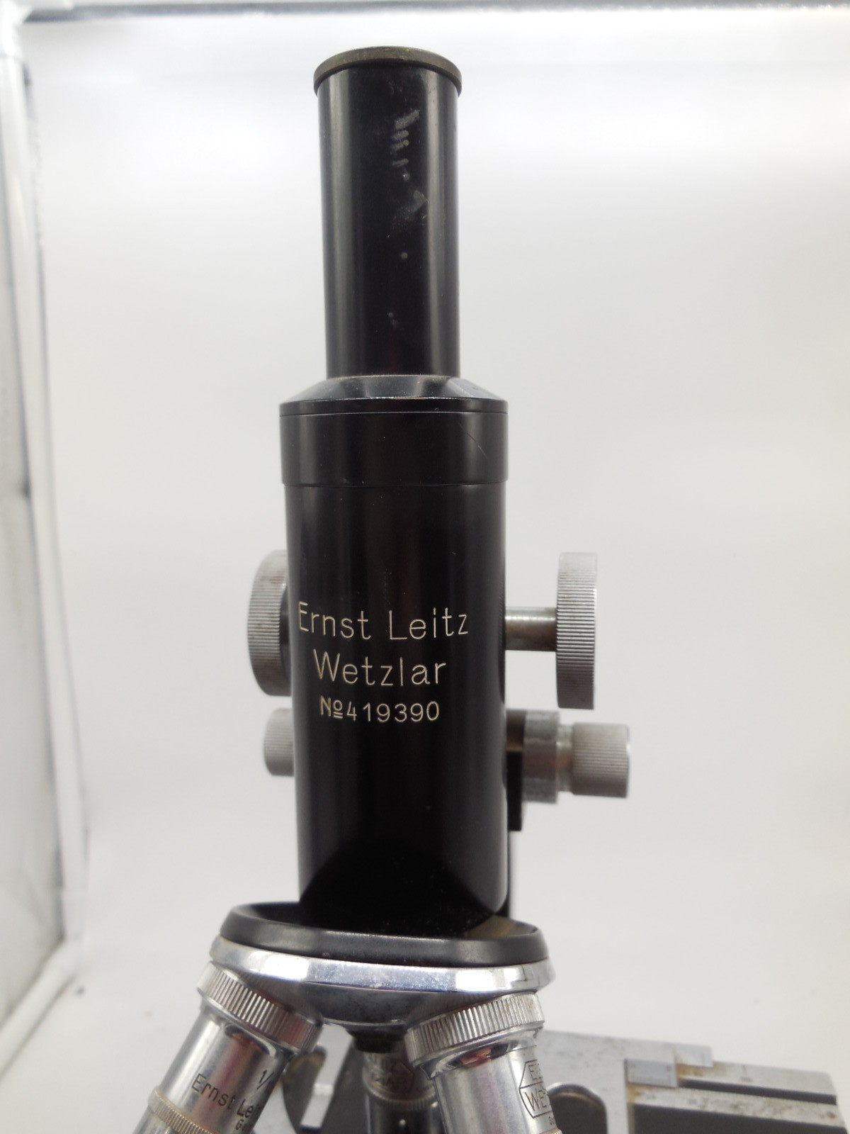 DF1 Vtg E Leitz Wetzlar Germany Microscope no 419390