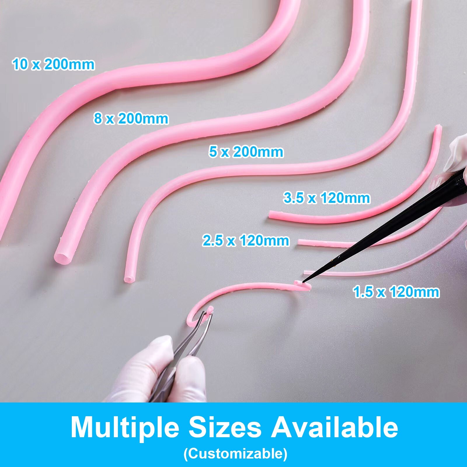 Microvascular Anastomosis Suture Practice Model Multi-Size Vessel  Training Kit