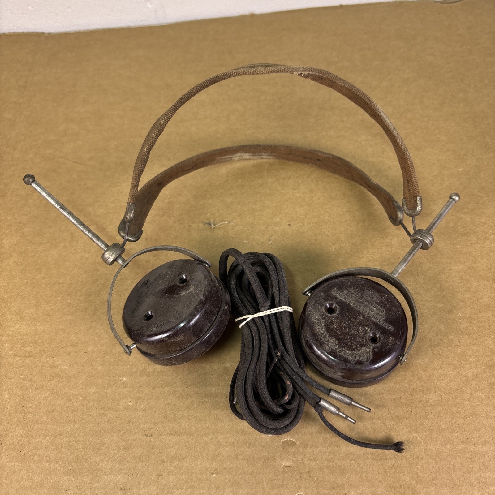 VTG Bakelite AIRLINE SPECIAL Headset Lakeside Electric Works Chicago USA