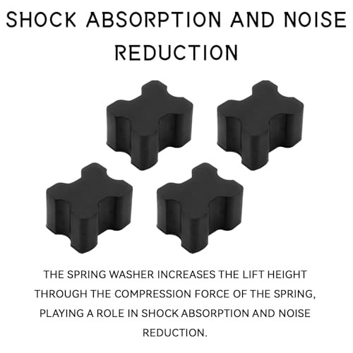 4PCS Rubber Coil Spring Spacers, Heavy Duty Coil Over Suspension Lift Black