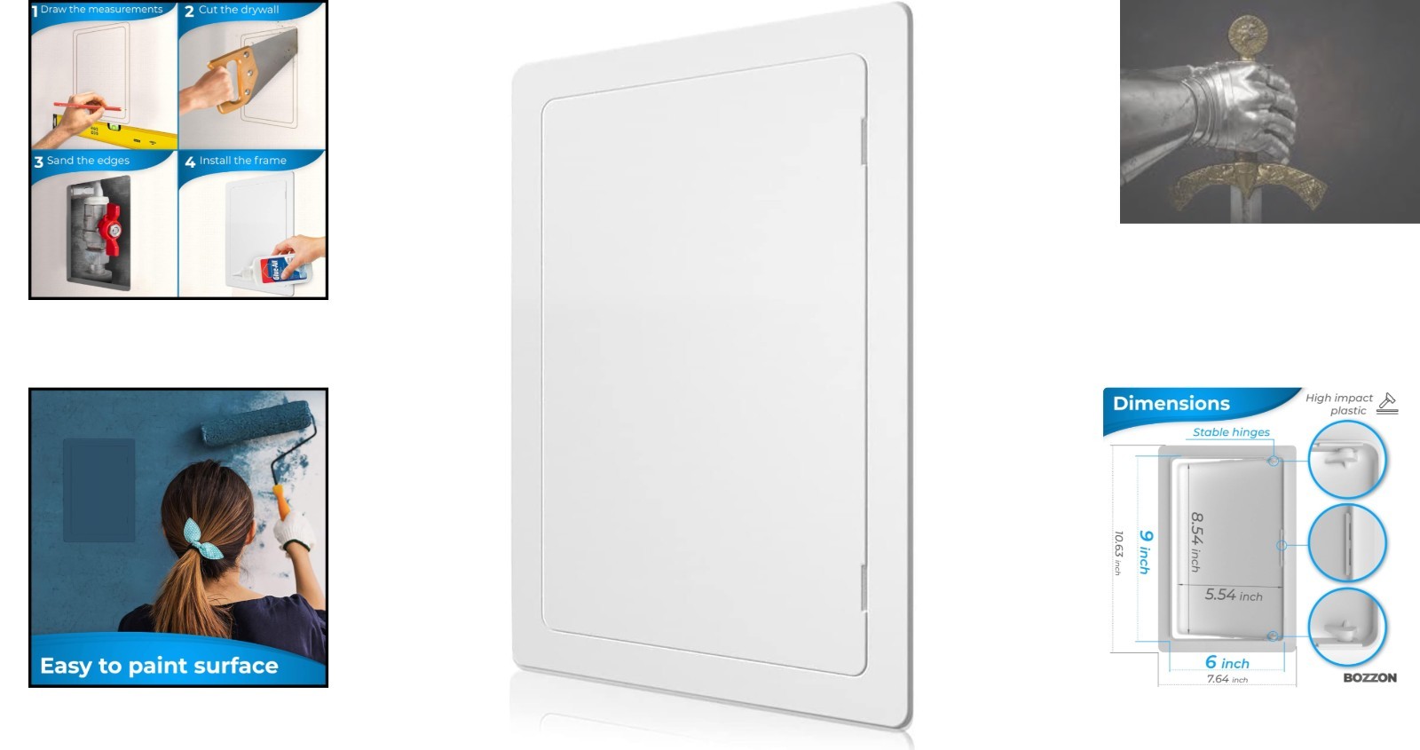 Modern 6x9 Drywall Access Panel - Lightweight, Durable & Versatile Solutions