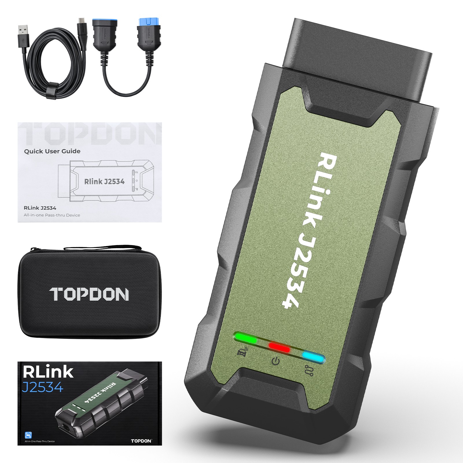 TOPDON RLink J2534 Pass-Thru Programmer OEM Reprogramming and Diagnostic Tool