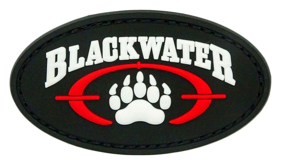 Miltacusa Blackwater Military Rubber Patch [2.5 inch - Hook Fastener - PVC Rubbe