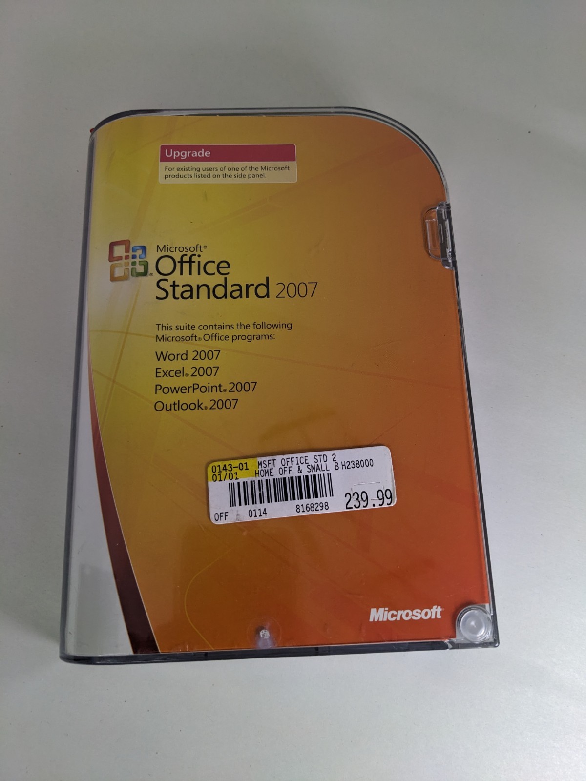 MICROSOFT OFFICE Standard Edition 2007 UPGRADE w/ Key number