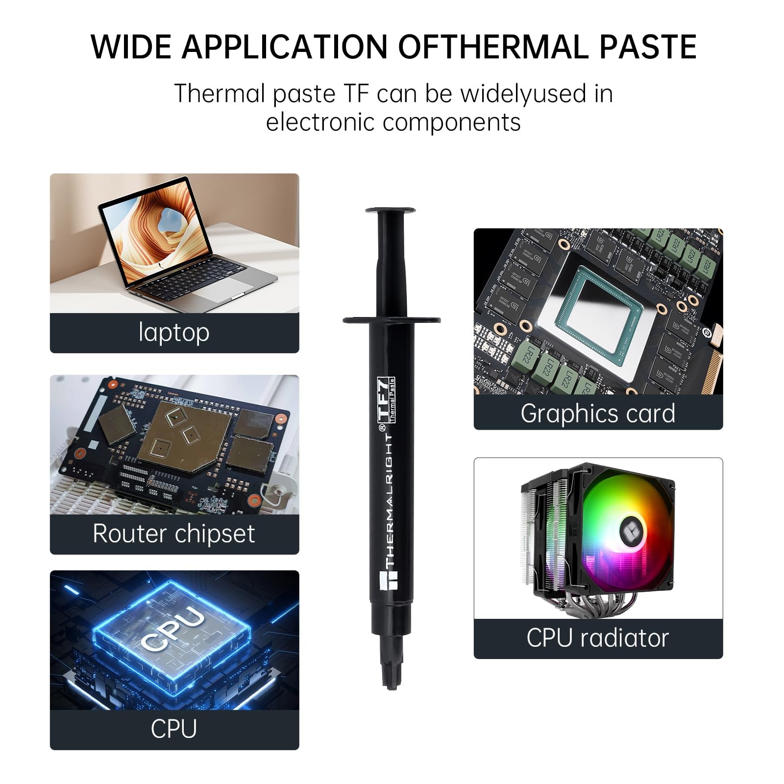 TF7 2 Gram Thermal Paste 12.8W/m.k Heatsink Compound CPU Cooler High Durable