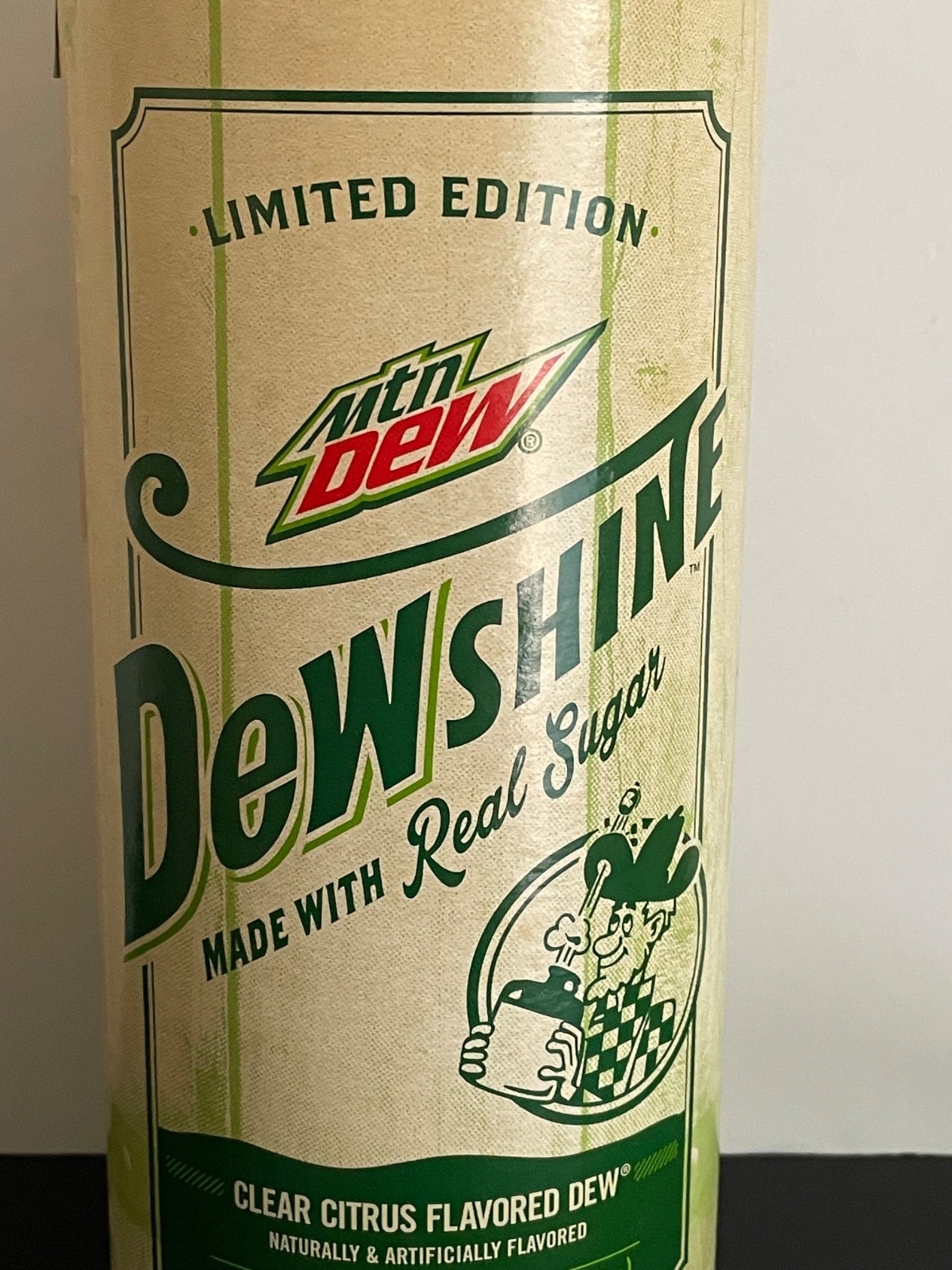Mountain Dew Dewshine Empty 25 oz Bottle,Cap,Container. 2015 First Batch