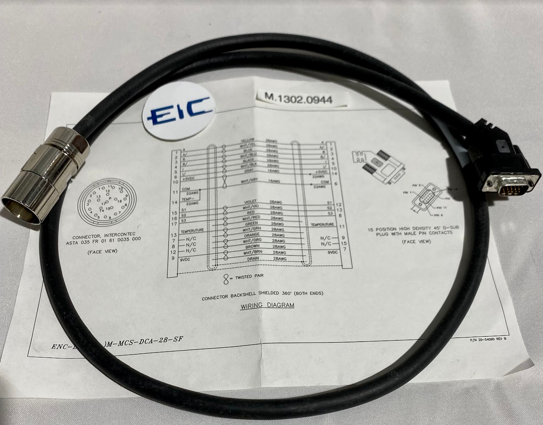 KOLLMORGEN CABLE, ENC-L&M-001M-MCS-DCA-28-NA / M.1302.0944