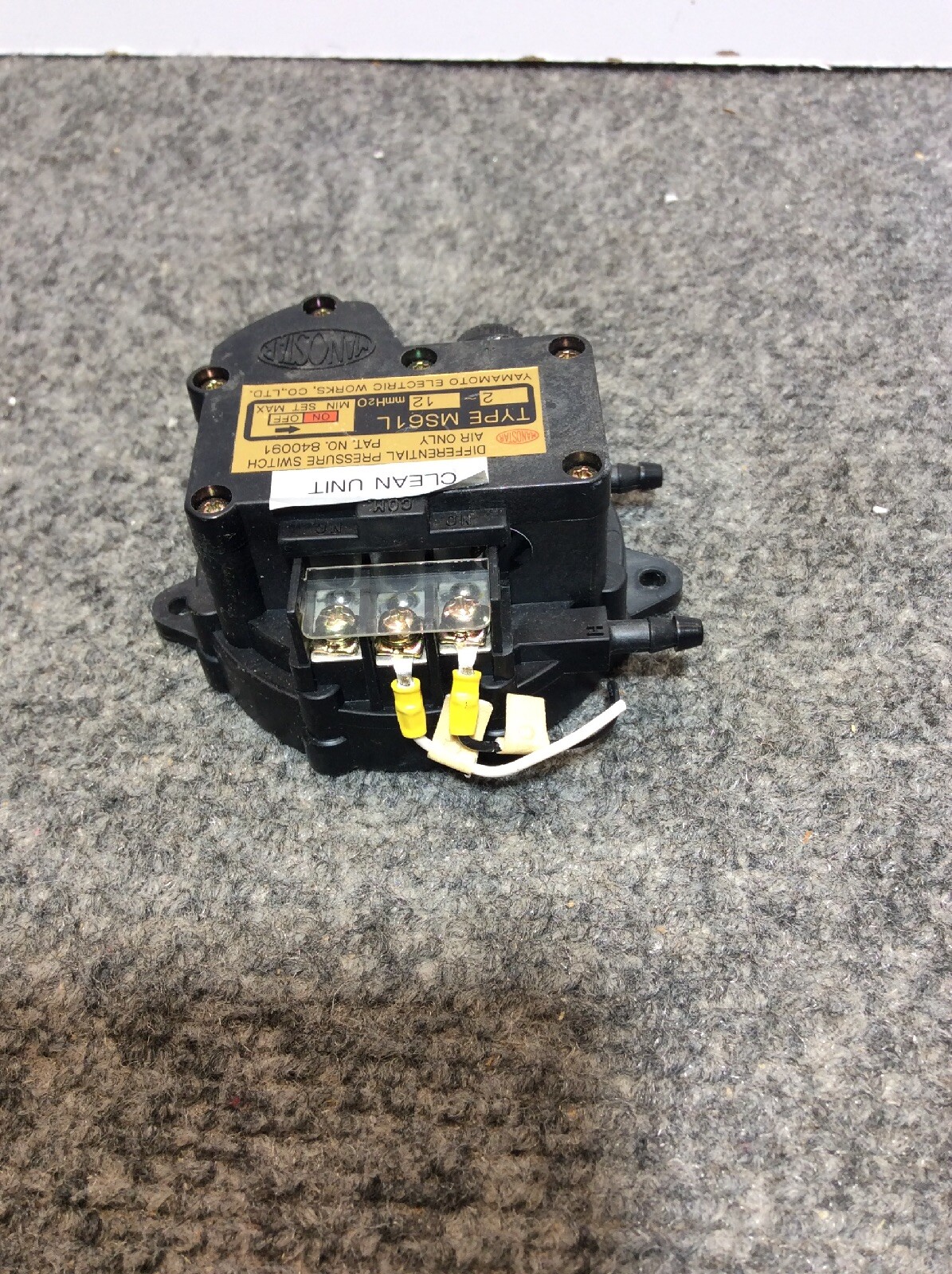 Used Yamamoto MS61L Differential Pressure Switch