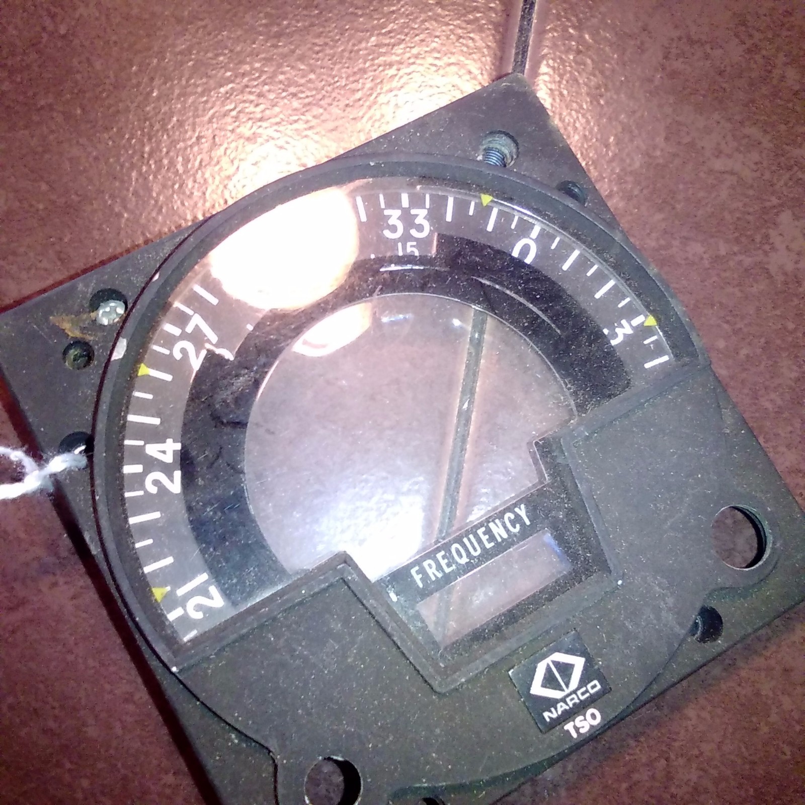 Narco Nav 11 and Nav 12 Front Faceplate with Compass Rose Wheel