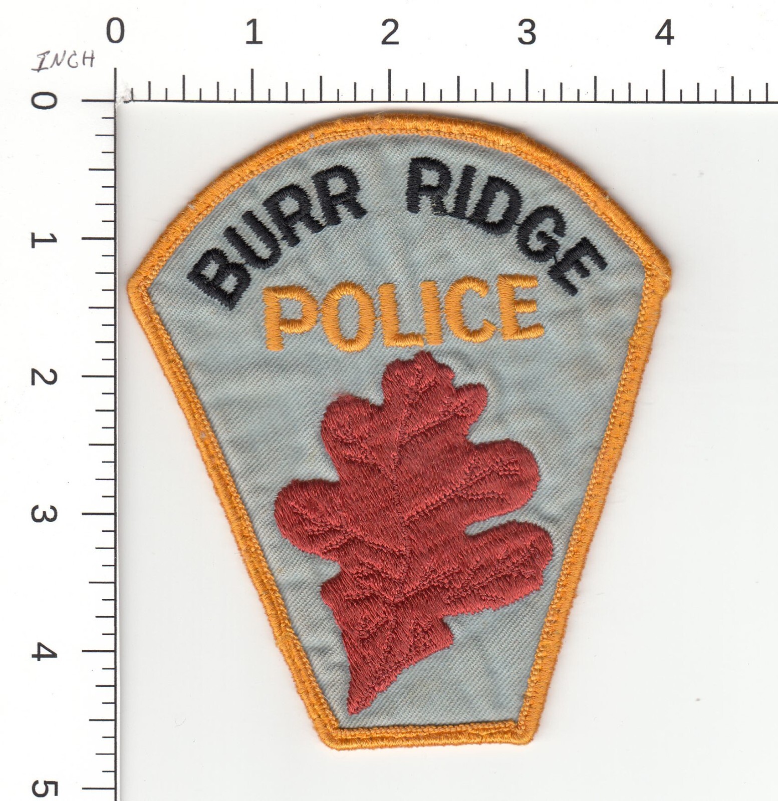 BURR RIDGE (VINTAGE)  ILLINOIS POLICE COLLECTIBLE PATCH