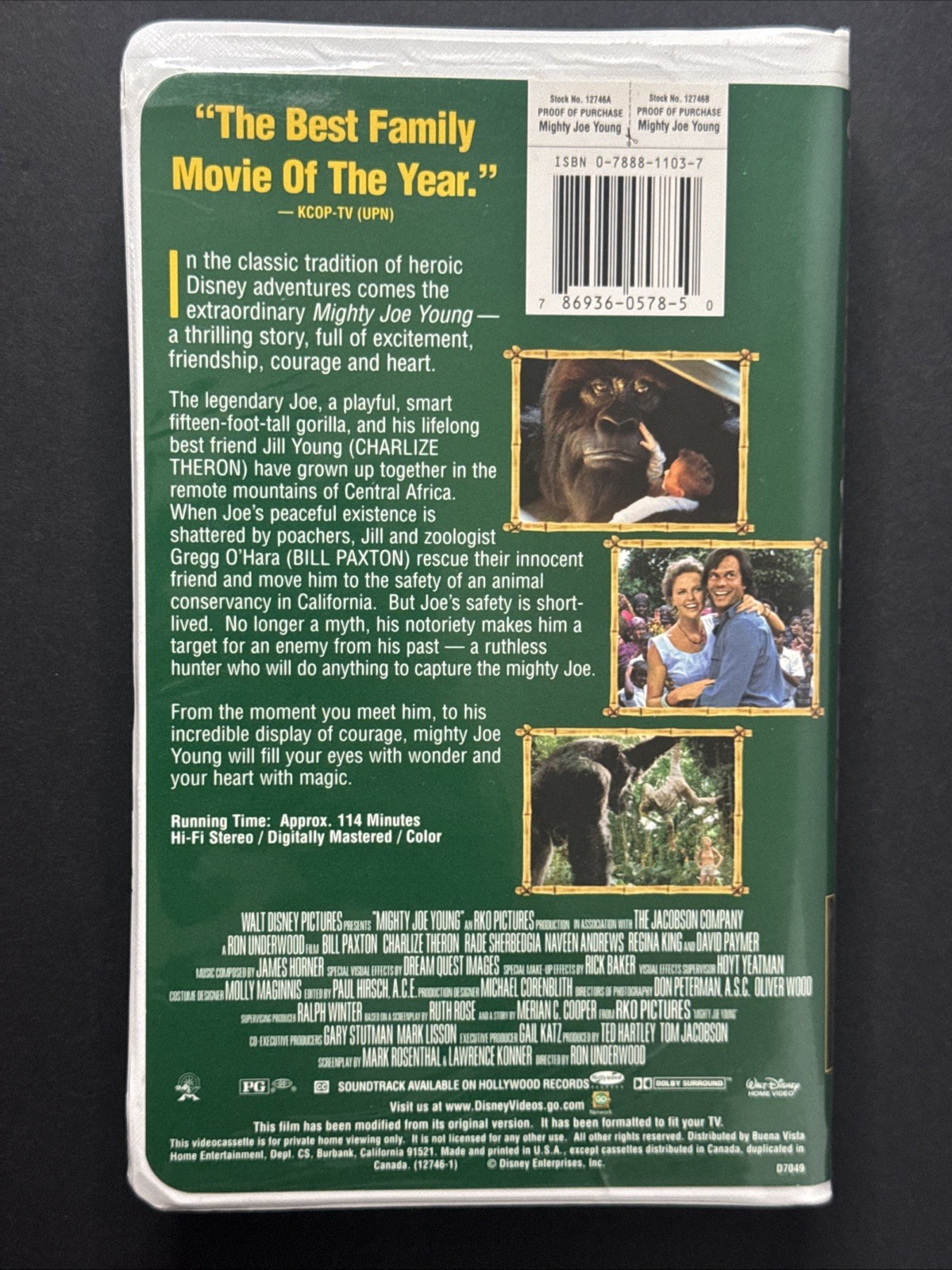 “Mighty Joe Young” (1999, VHS~Clamshell) EXCELLENT CONDITION