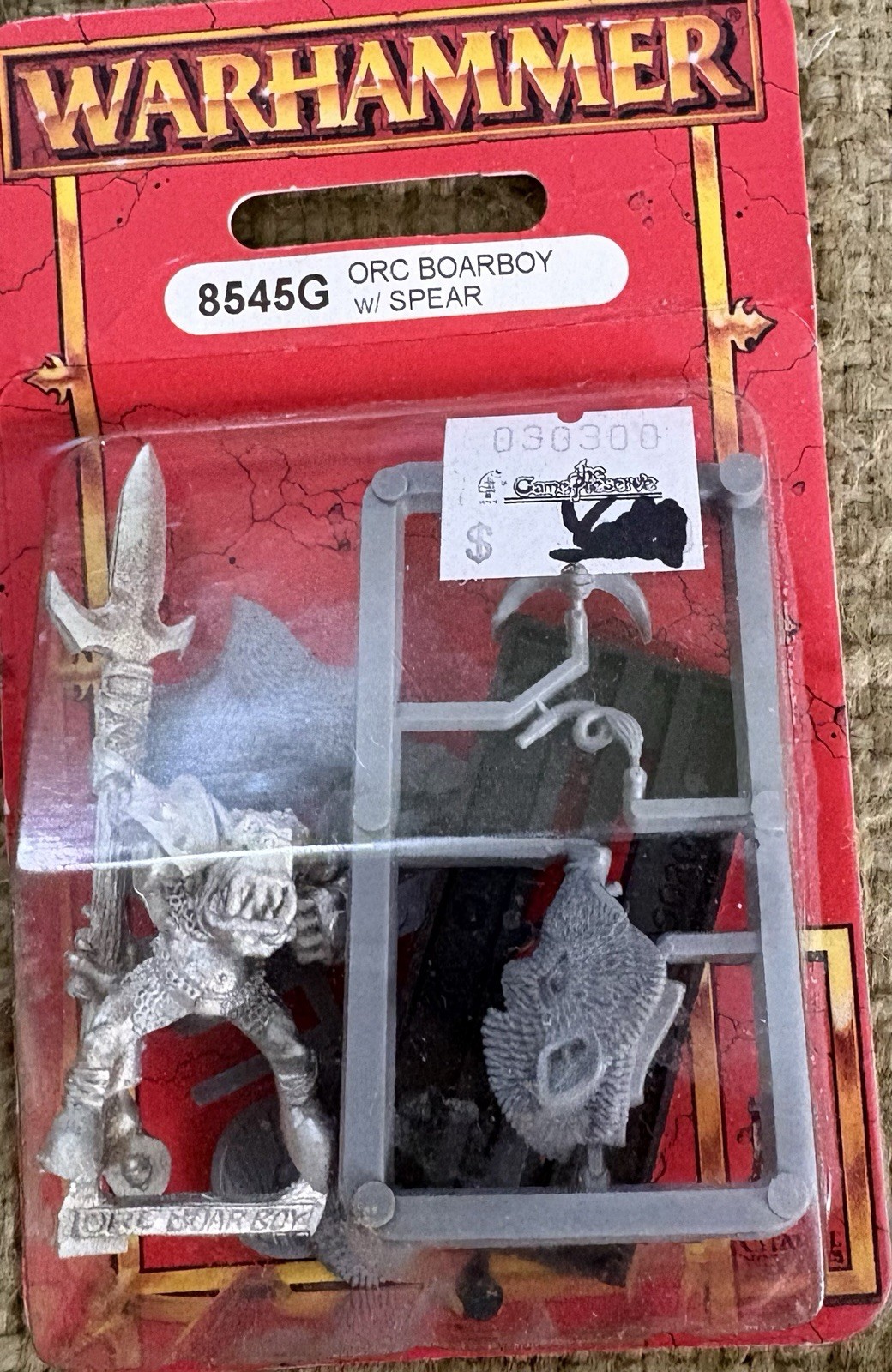 Warhammer 8545G Orc Boarboy w/Spear NIB