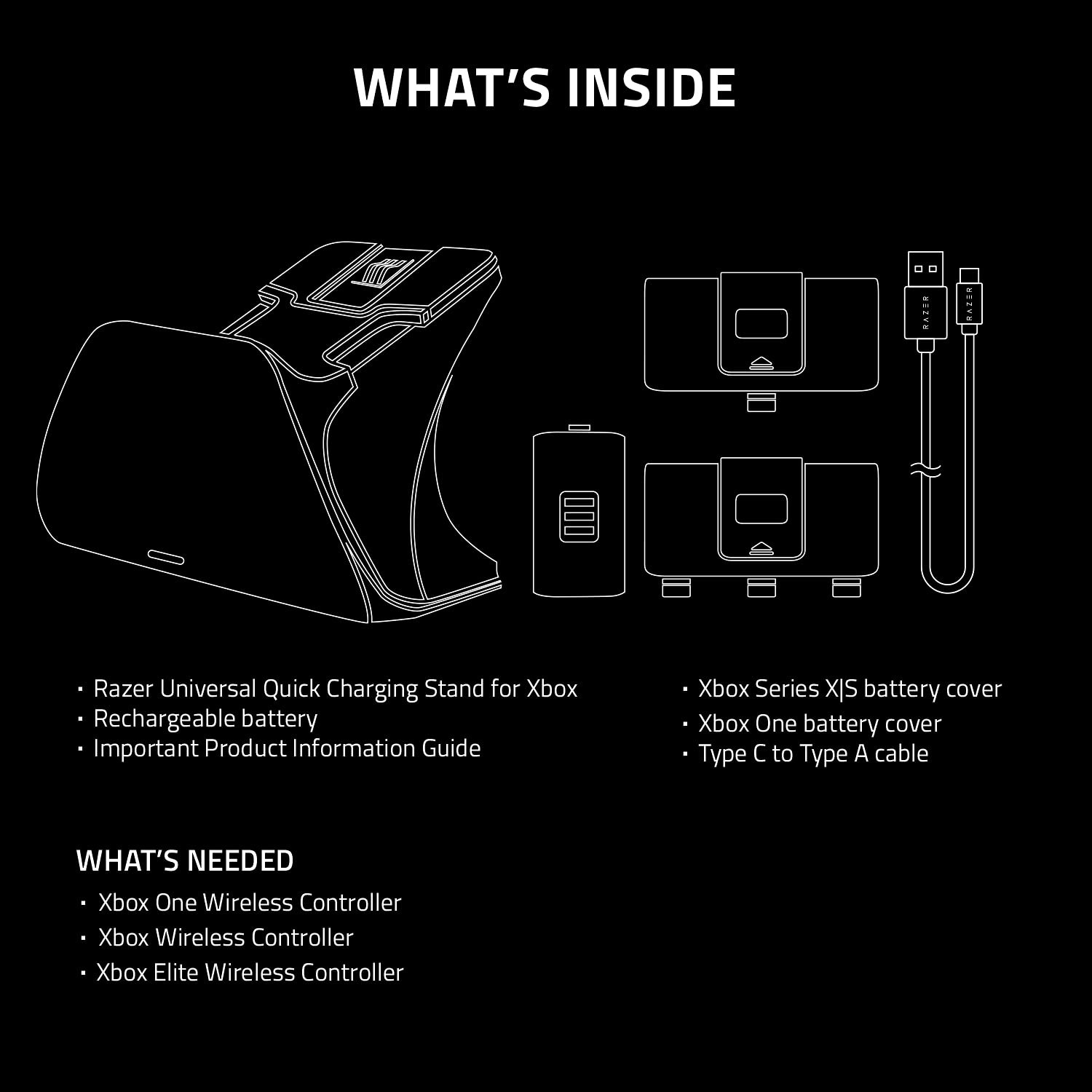 Razer Universal Quick Charging Stand for Xbox Series X|S: Magnetic Secure...