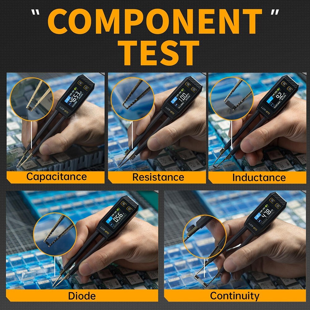 High Accuracy LCRST1 Digital Bridge Meter 3 Frequency Testing Auto Detection
