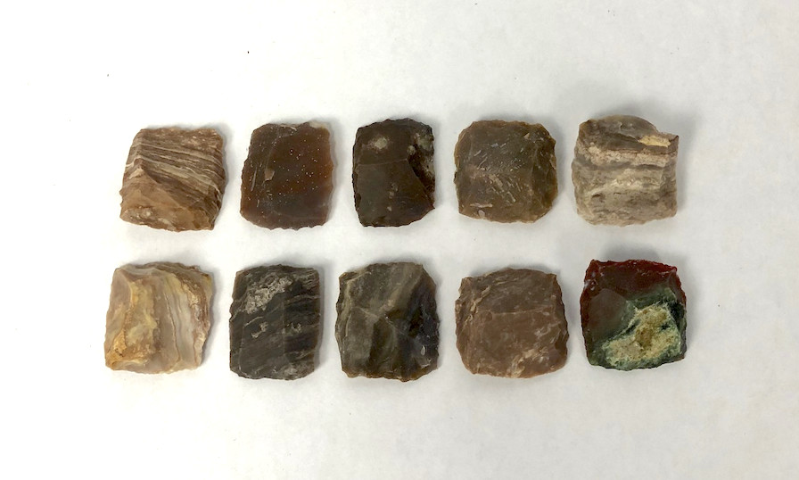 1 Inch Flints - 18th Century Style - 10 pieces