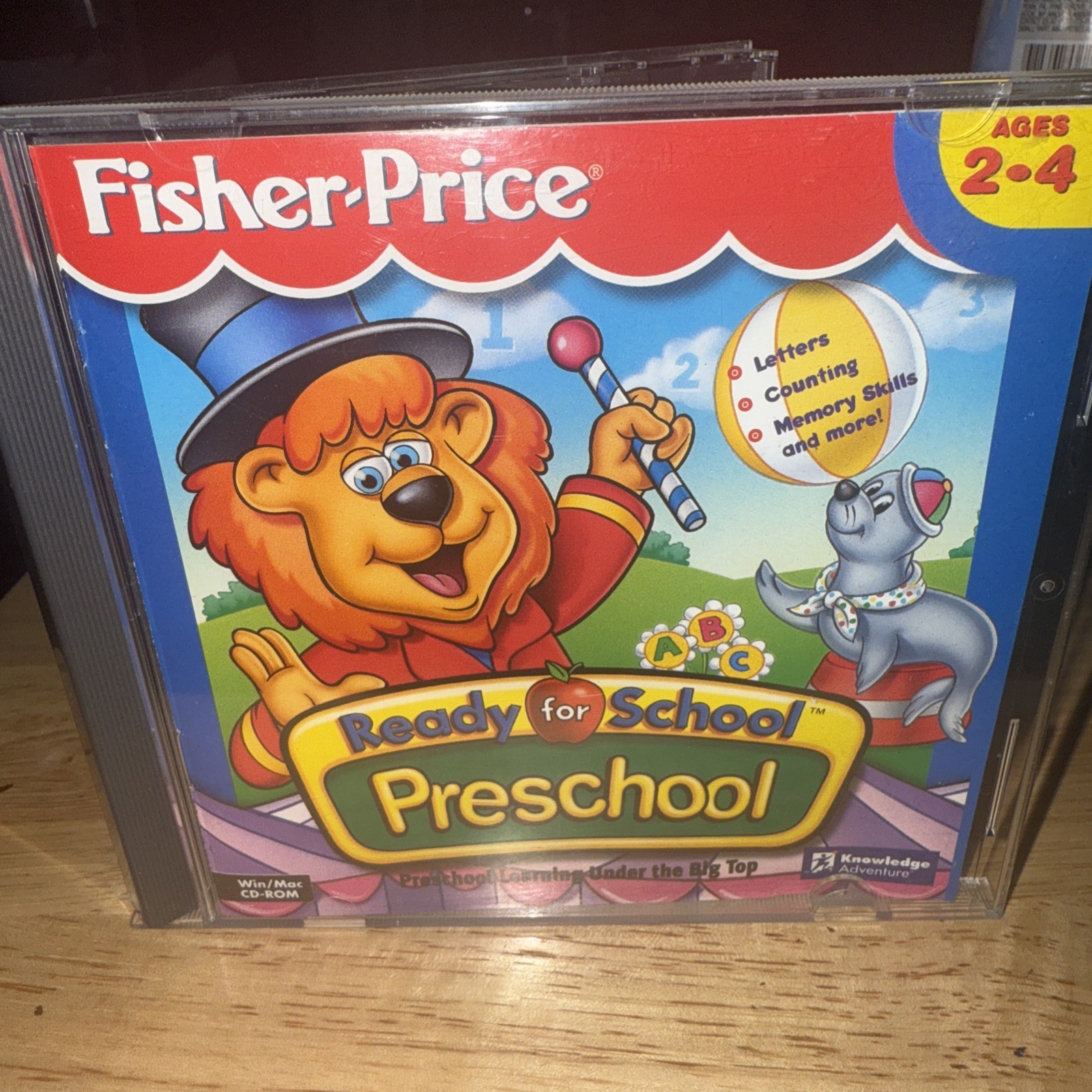 Ready For School (First Grade) PC CD Rom Fisher Price Ages 5-7 Case, Book, Game