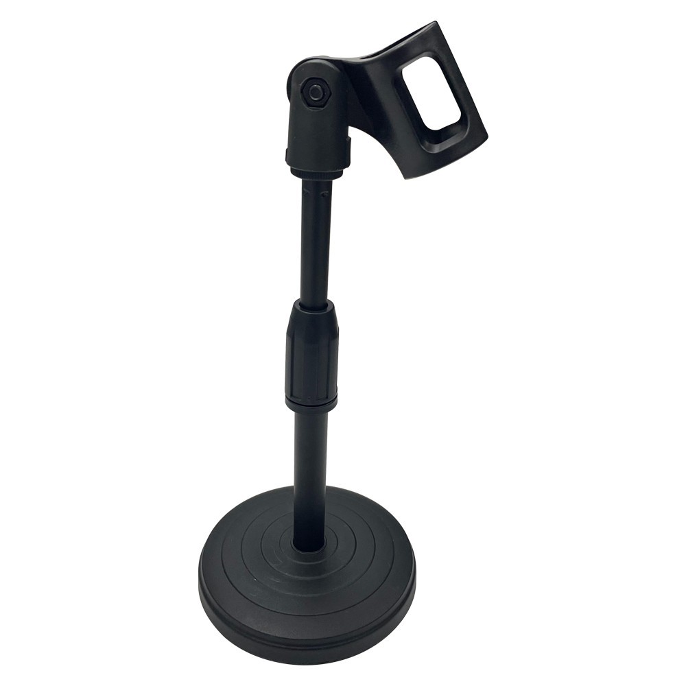 Desktop Microphone Stand,Adjustable Height 8.27-12.6",Black Table Holder Univers