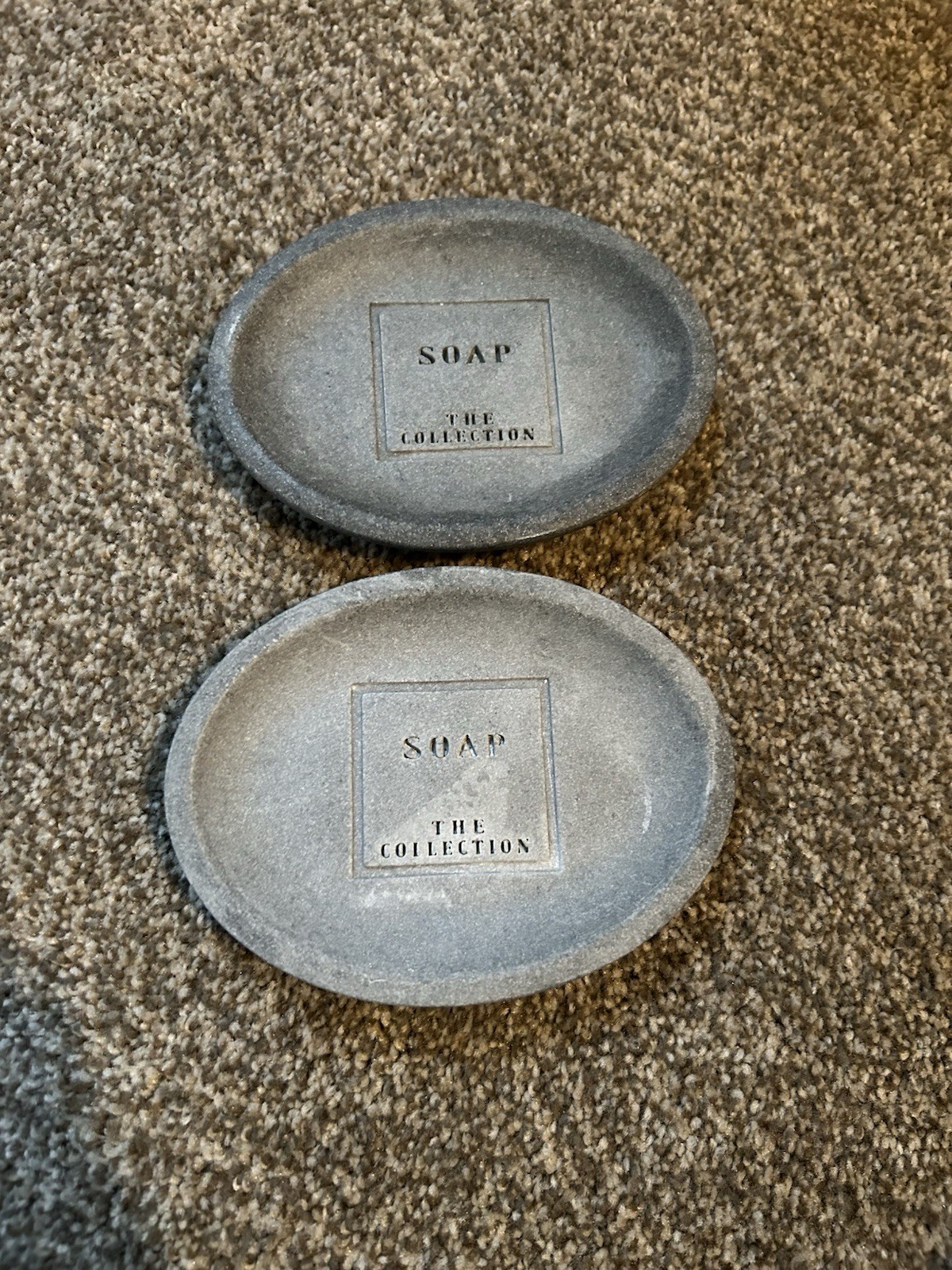 Ceramic Decorative Bar Soap Placement Holders 2 Piece Set