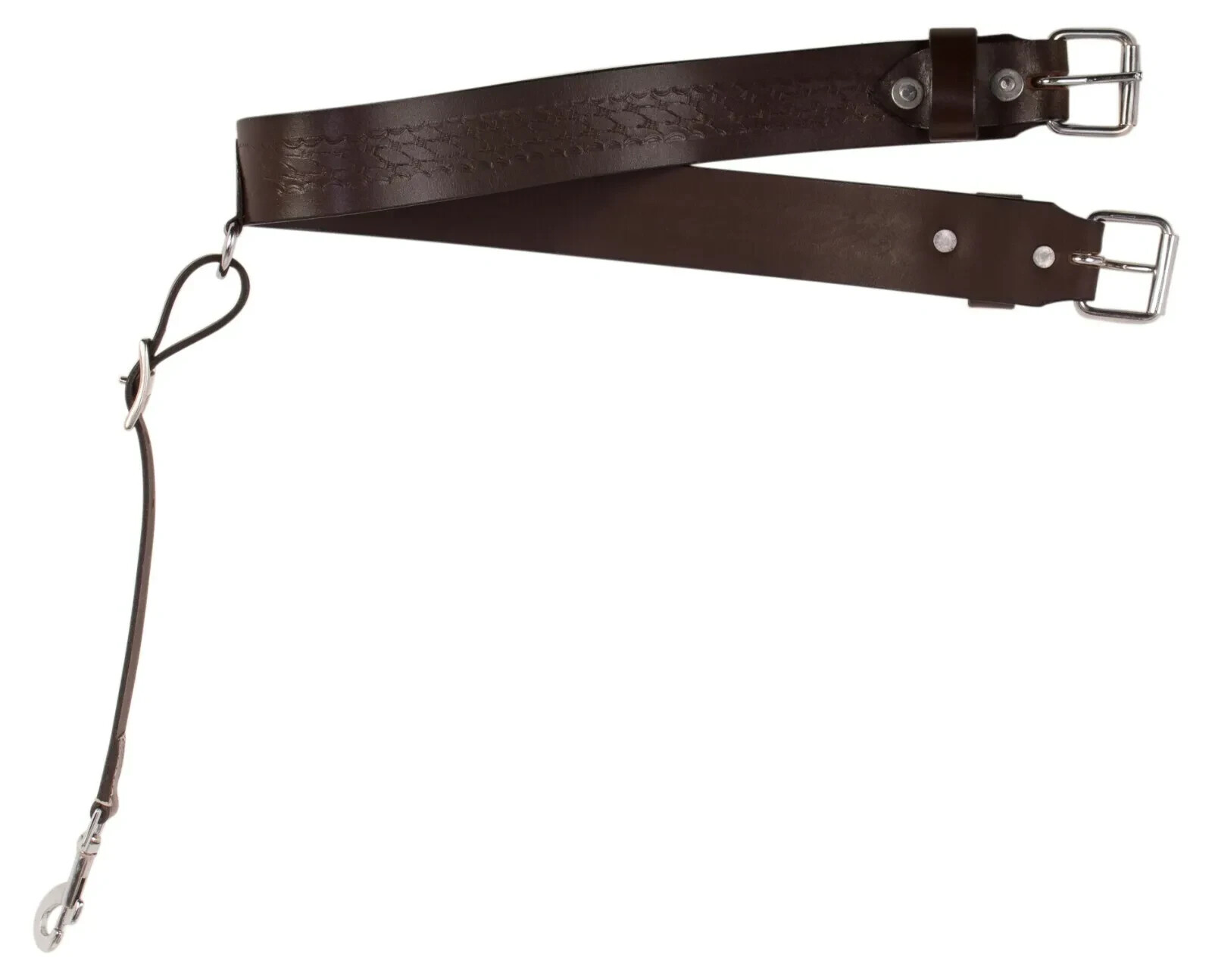 TOOLED WESTERN LEATHER BACK CINCH FLANK CINCH REAR GIRTH SADDLE HORSE TACK...