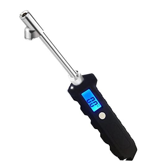 Digital Tire Pressure Gauge 230 PSI Heavy Duty Dual Head Stainless Steel Made