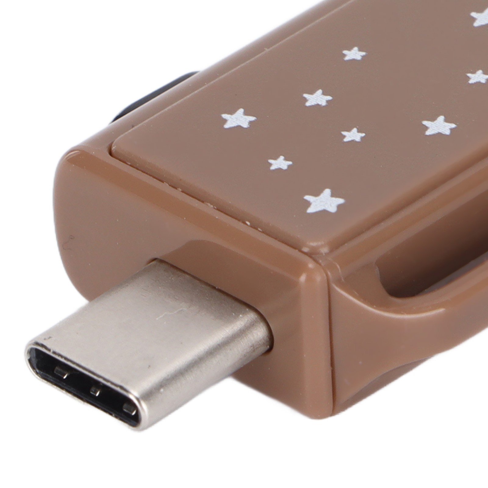 Flash Disk Portable Tea Brown Palstic Push Pull Thumb Memory Stick For