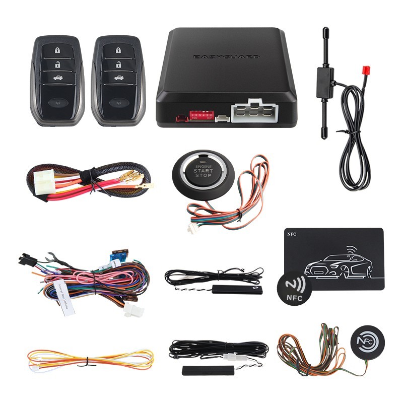 EASYGUARD start stop engine Keyless Entry kit universal car alarm remote starter