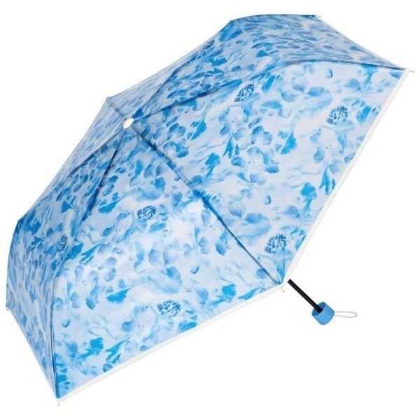 Plantica X World Party Co Vinyl Folding Blue Floral Umbrella