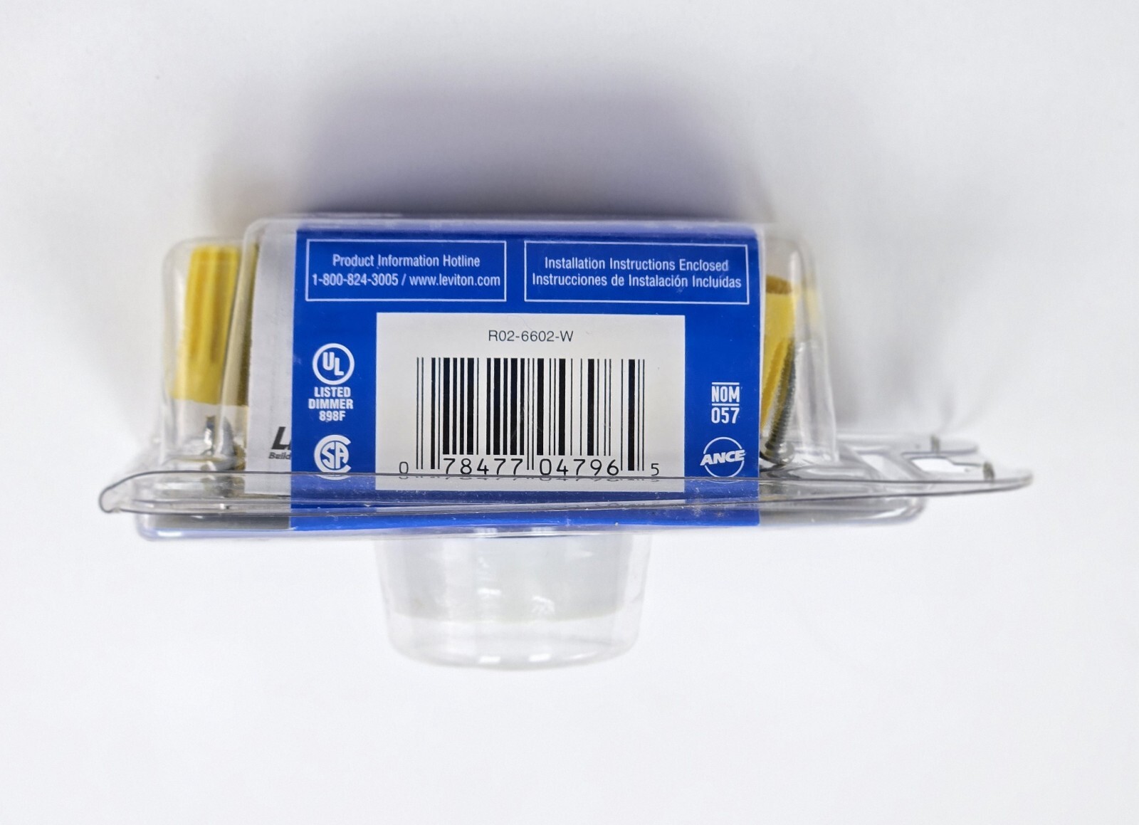 Leviton Trimatron 6602 White Rotary Dimmer Switch 600W RFI Filter Single Pole